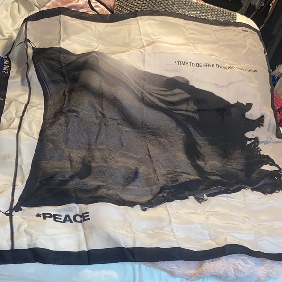 Zadig & Voltaire 100% Silk Scarf - Picture 1 of 7